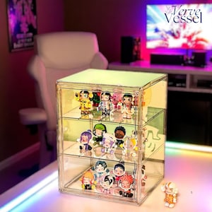 Acrylic Display Case Panels Only – Modular Insert for 3D Model Shelves, Cube Storage Frame, Collection Display, Glass Protection
