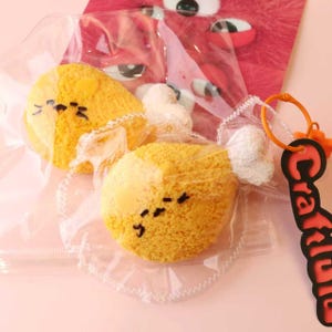 Cat Face Chicken Leg Handmade Squishy| Soft Silicone Slime Squishy Toy| ASMR Squeeze Toy for Stress Relief | Cute Squishy for Kids & Adults|