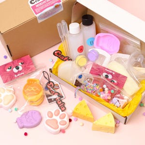 Taba Squishy DIY Kit Set| Soft Silicone Squishy | Kawaii Handmade Craft Gift | Cute Squishy for Kids & Adults| All in one| Up to 6 squishies