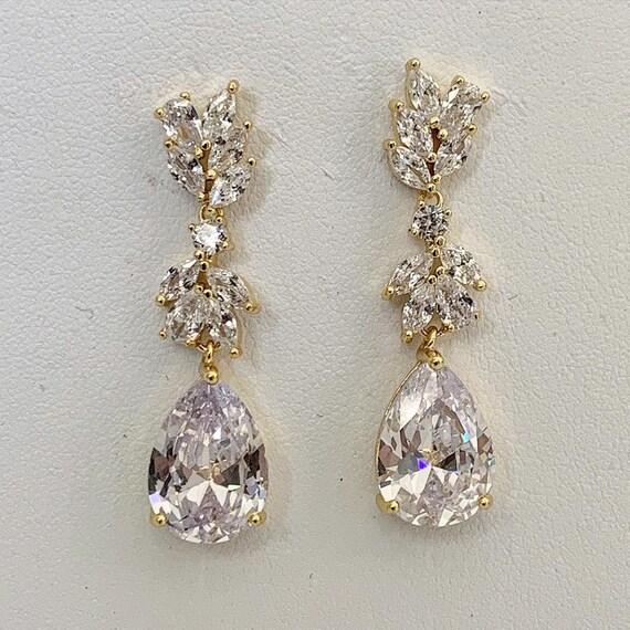 Rhinestone cheap teardrop earrings