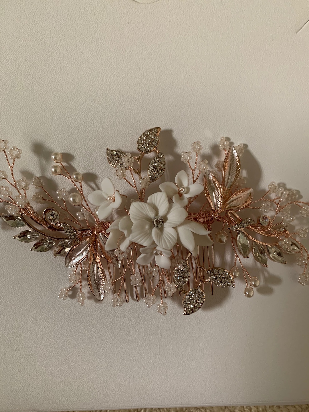 draping pearl headpiece