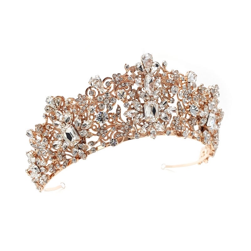 Rhinestone Bridal Crown Bridal Tiara Crystal Bridal Headpiece | Etsy