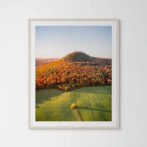 Autumn Landscape Photo – Vermont Fall Foliage Print, New England Nature Wall Art by Santiago Leon