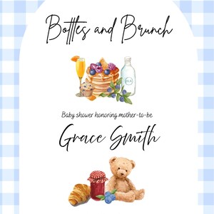 Botellas y brunch; Baby Shower