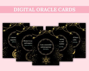 40 Money Affirmation Cards – Printable Abundance Deck for Manifestation, Wealth, and Financial freedom
