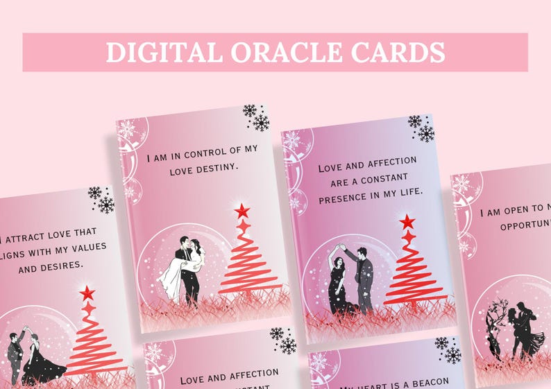 40 Love Affirmation Cards – Printable Digital Deck for Attracting Love ...