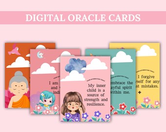 40 Inner Child Affirmation Cards – Printable Healing Deck for Self-Love, Safety, and Emotional Support