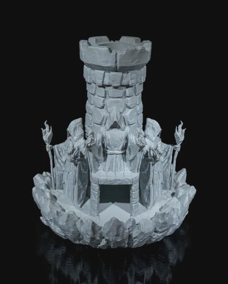 3D Printed Dark Wizard Dice Tower – D&D Tabletop RPG - Etsy