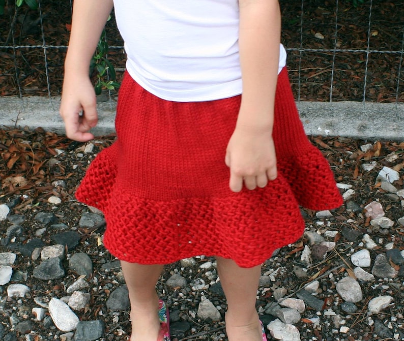 Cherry Bomb Skirt PDF pattern newborn, 3, 6, 9, 12, 18 months 2t 3t 4t 5t 6 7 8 9 10 image 4