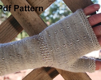 Holly GoLightly Fingerless Gloves  PDF pattern beaded Mitts