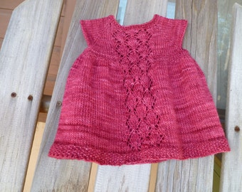 Nancy Baby Dress PDF pattern for Sock Yarn