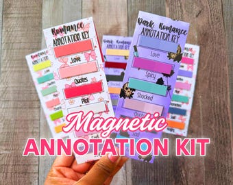 Annotation Kit for Book Lovers | Magnetic Bookmark for Romance & Dark Romance Readers