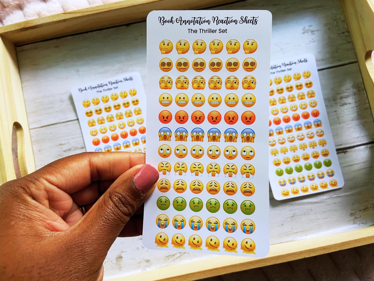 Book Annotation Reaction Sticker Sheets – 7 Emoji Sets | Reading ...