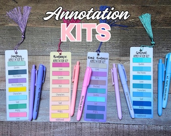 Book Annotation Kit for Romance and Fantasy Readers | Starter Pack with Tabs, Bookmarks, Pens & Stickers | Bookish Gift | BookTok Must-Have