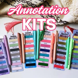 Book Annotation Kit for Romance and Fantasy Readers | Starter Pack with Tabs, Bookmarks, Pens & Stickers | Bookish Gift | BookTok Must-Have