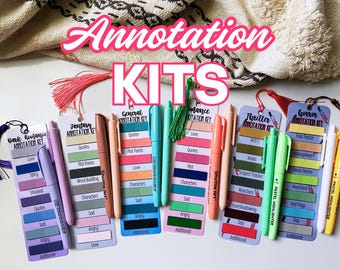 Book Annotation Kit for Romance and Fantasy Readers | Starter Pack with Tabs, Bookmarks, Pens & Stickers | Bookish Gift | BookTok Must-Have