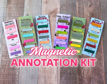 Annotation Kit for Book Lovers | Magnetic Bookmark for Romance, Fantasy, Thriller & Horror