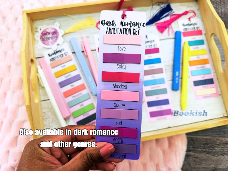 Book Annotation Kit for Romance Readers | Bookmark, Highlighter, Pen ...