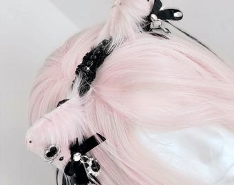 COQUETTE KITTY (pink)  - Handcrafted Faux Fur Cat Ears