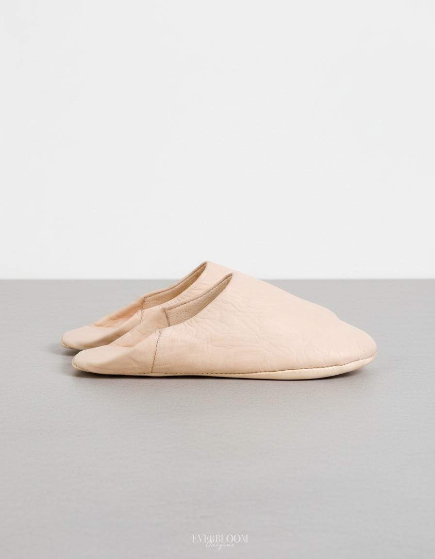 Handmade Leather Babouche - Authentic Moroccan Slippers, Unisex Indoor…