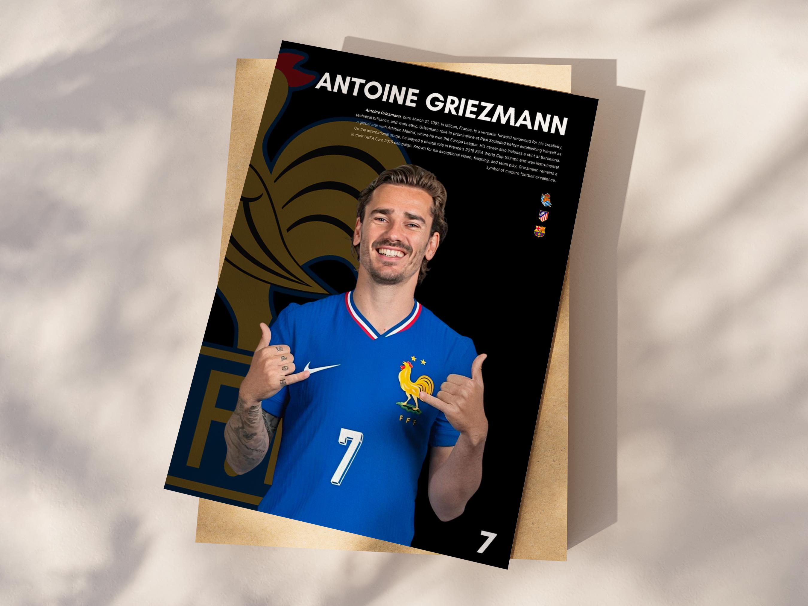 Affiche Antoine Griezmann, footballeur français, cadeaux de