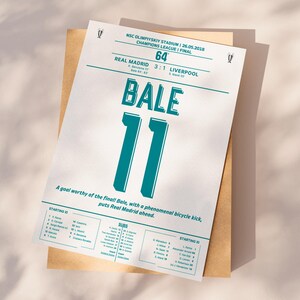 Gareth Bale Goal Print, Football Poster Printable, Instant Download, Gift for grandson, Bale poster, Bale Gift, Bale print, Wales legend