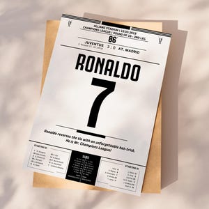 Cristiano Ronaldo Goal Print, Football Poster Printable, Instant Download, Gift for grandson, Cristiano Ronaldo poster, CR7 GIFT, CR7 print