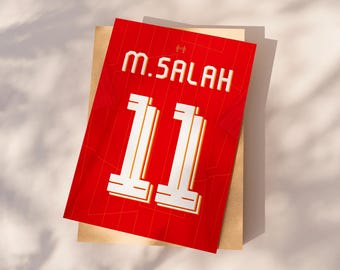 Salah Fußball Poster Druck, Fußball Poster druckbare, Geschenk für Sohn, Salah Poster, Sofort Download, Salah Geschenk, Salah Kunst, Ägypten Star