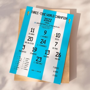 Argentina 2022 Champions print, Football Poster Printable, Argentina gift, Argentina team poster, Instant Download, Argentina Team Wall art