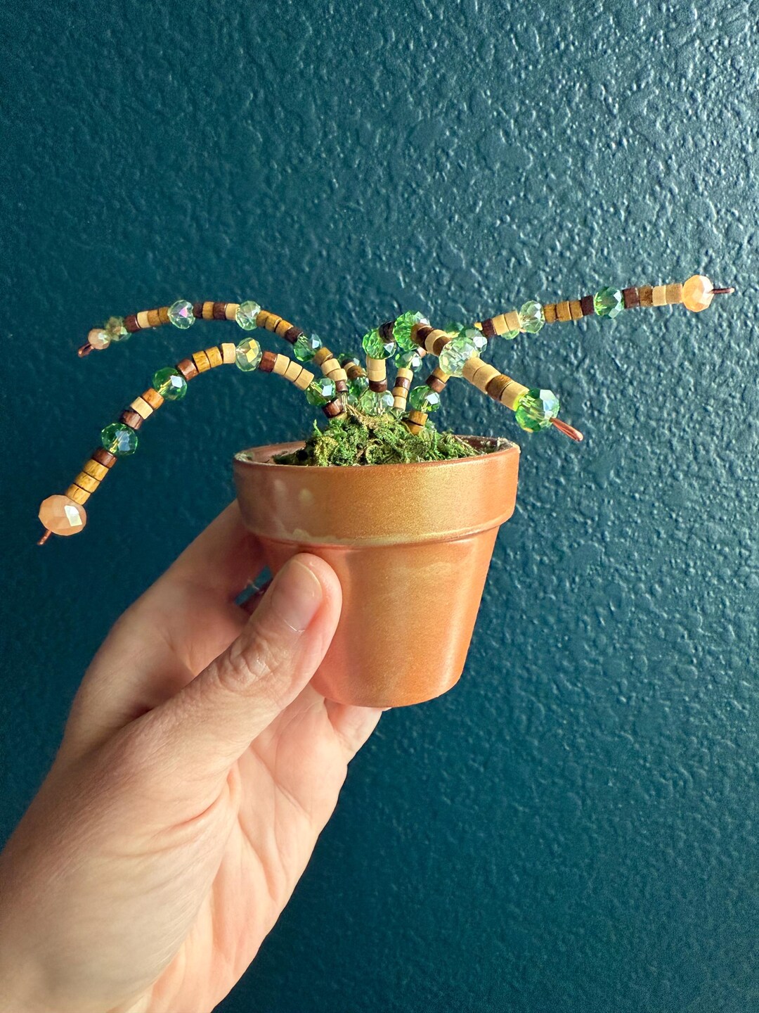 Baby Beaded Plant Etsy