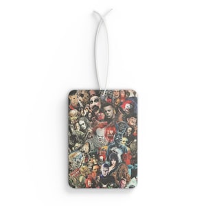Horror-Themed Car Air Freshener, Spooky Scented Hanging Decoration, Unique Gift for Halloween, Car Accessories, Fragrance for Fans