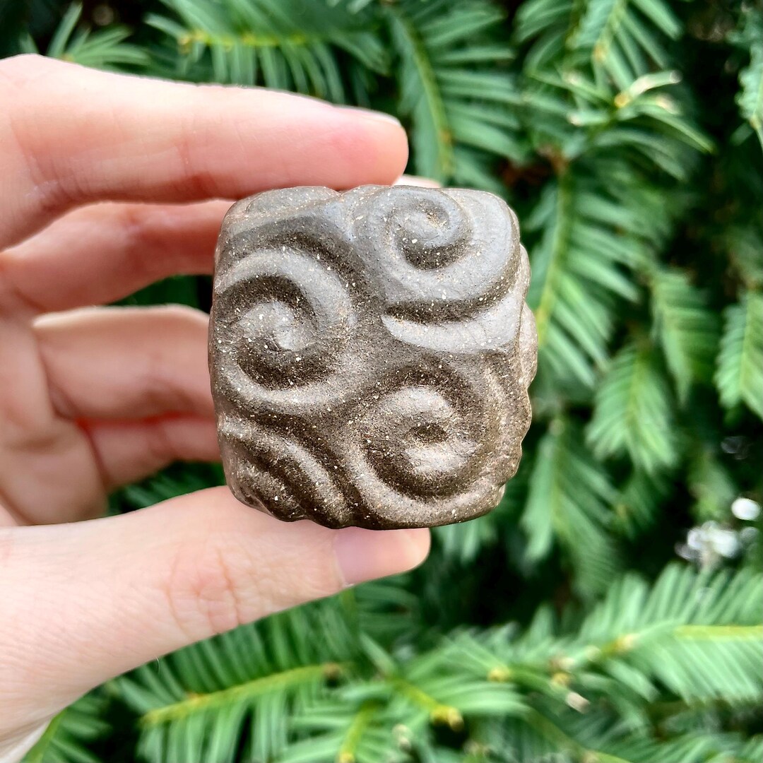 Whimsical Swirl Block Ceramic Rattle // Handmade Abstract Sculpture - Etsy