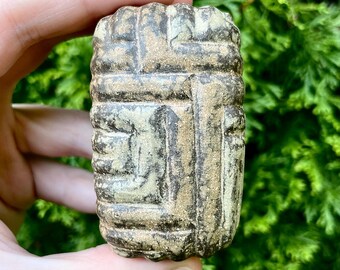 Ancient Block Handmade Ceramic Sculpture Rattle