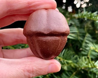 Fire Acorn Ceramic Rattle // Handmade Sculpture