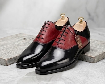 Men's Black Oxford Shoes - Handmade Genuine Leather | Goodyear Welt