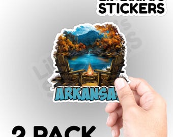 Arkansas Sticker, Lake Sticker, Cooler Sticker, Water Bottle Sticker, Arkansas Souvenir, Arkansas Gift State Sticker