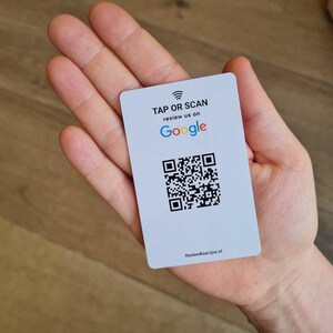 Google レビュー カード - Google レビュー カード - NFC - QR - Google レビュー カード - Google - NFC カード - NFC カード - PVC - 無制限、手数料なし