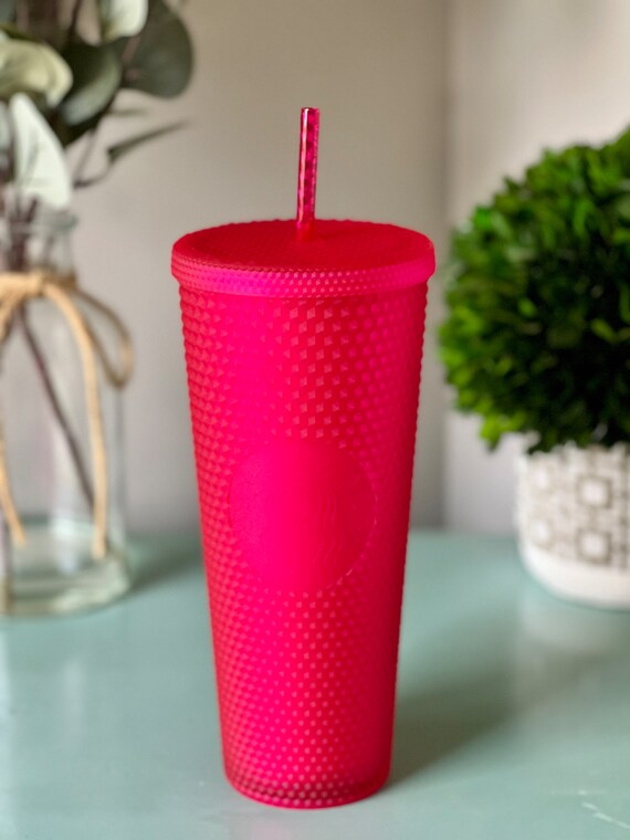 Starbucks tumbler China 2023 pink cold straw jeweled cup 24oz with Mer
