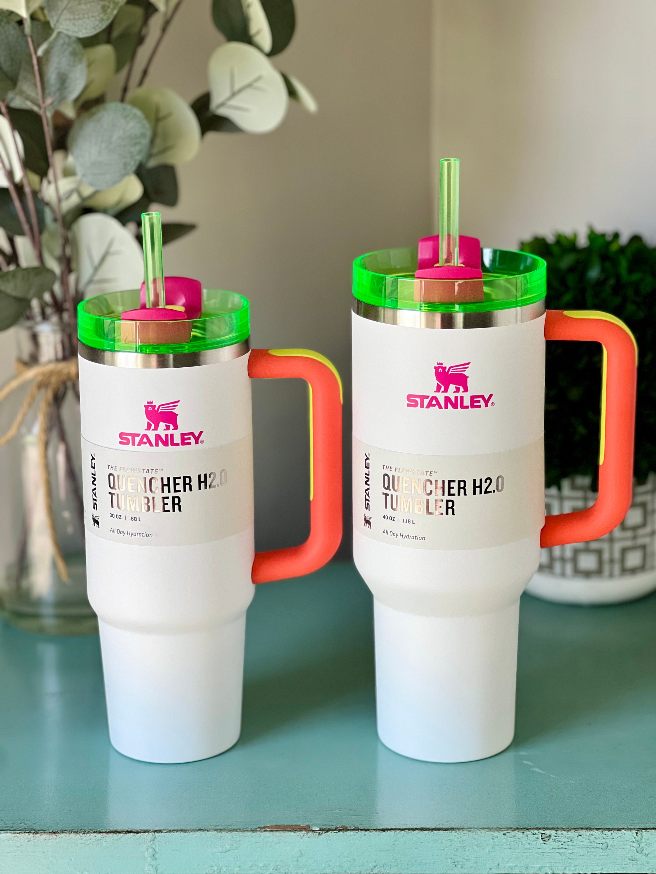 スタンレー Stanley 1.18 L neon Stanley Neon Adventure Quencher H2.0 FlowState Tumbler, 40