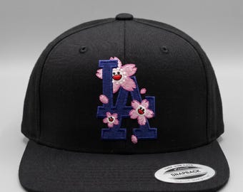 LA Dodgers Custom Cherry Blossom Embroidered Hat
