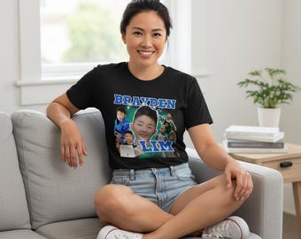 Custom Bootleg Shirt, Personalized Child Bootleg Shirt, Collage Shirt
