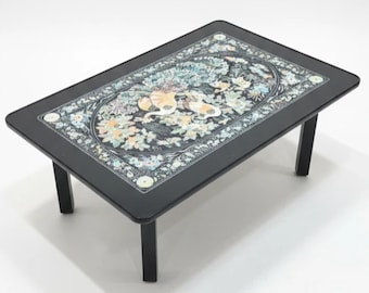 Lightweight Foldable Imitation Korean Mother of Pearl Table (NOT HEAVY DUTY, Laminated)