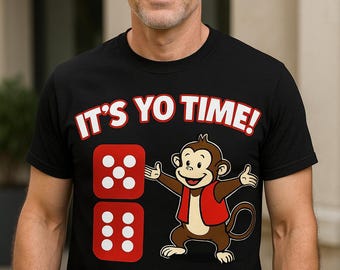 Craps Tshirt It's YO Time Funny Gambling