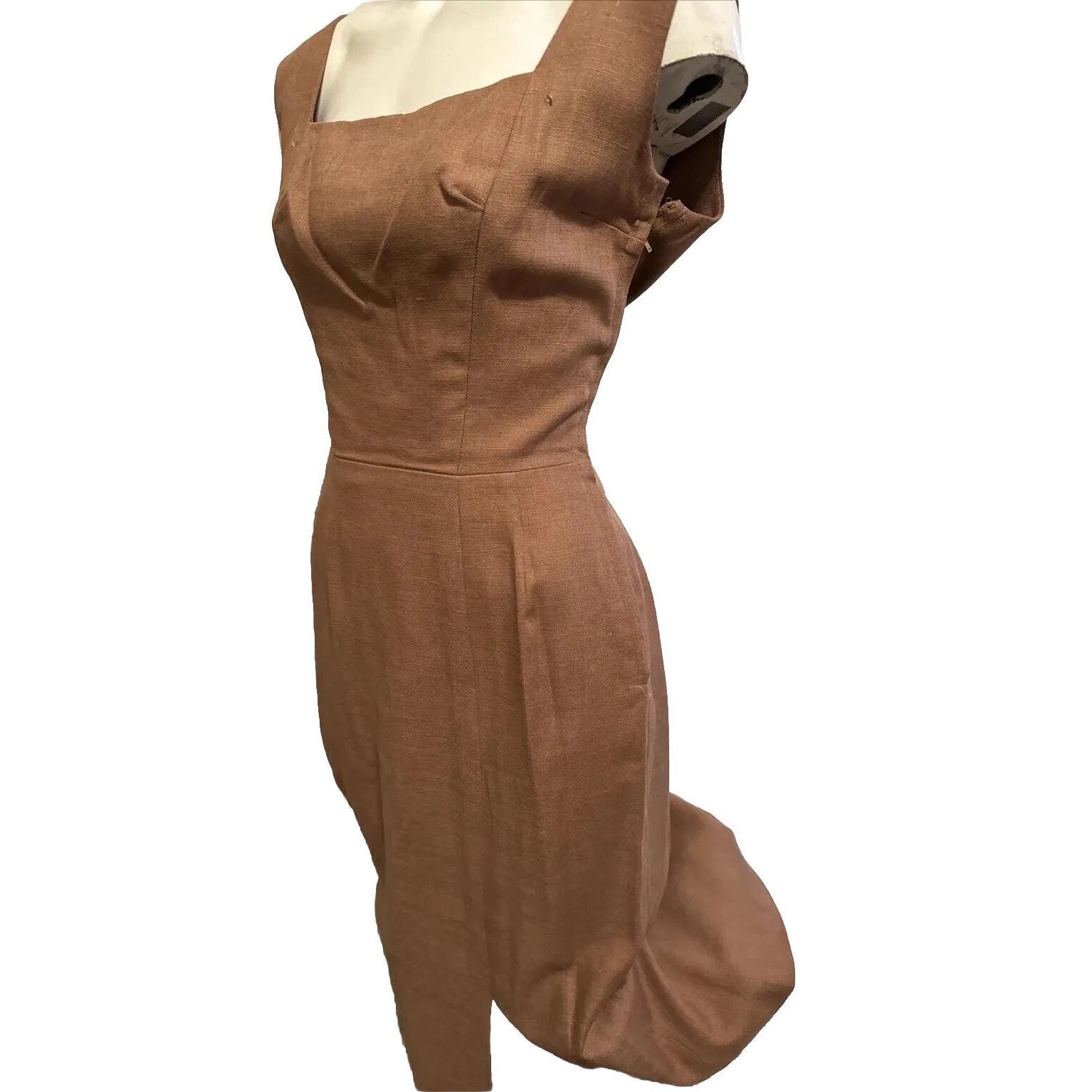 brown dress pinterest YEZWE Pinterest-Inspired Brown Top And Skirt Set main image 1