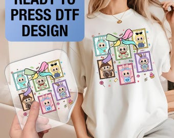 Labubu Ready to Press DTF Prints, Labubu High-Quality Heat Transfer Designs, Affordable DTF Transfers, Labubu Tshirt DTF
