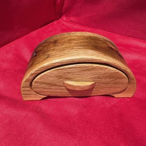 keepsake Solid Oak Bandsaw Box with One Drawer