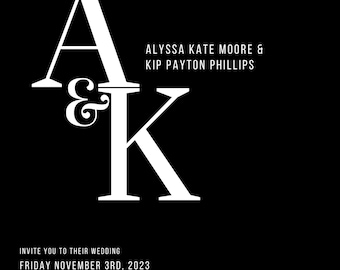 Custom Wedding Invitation