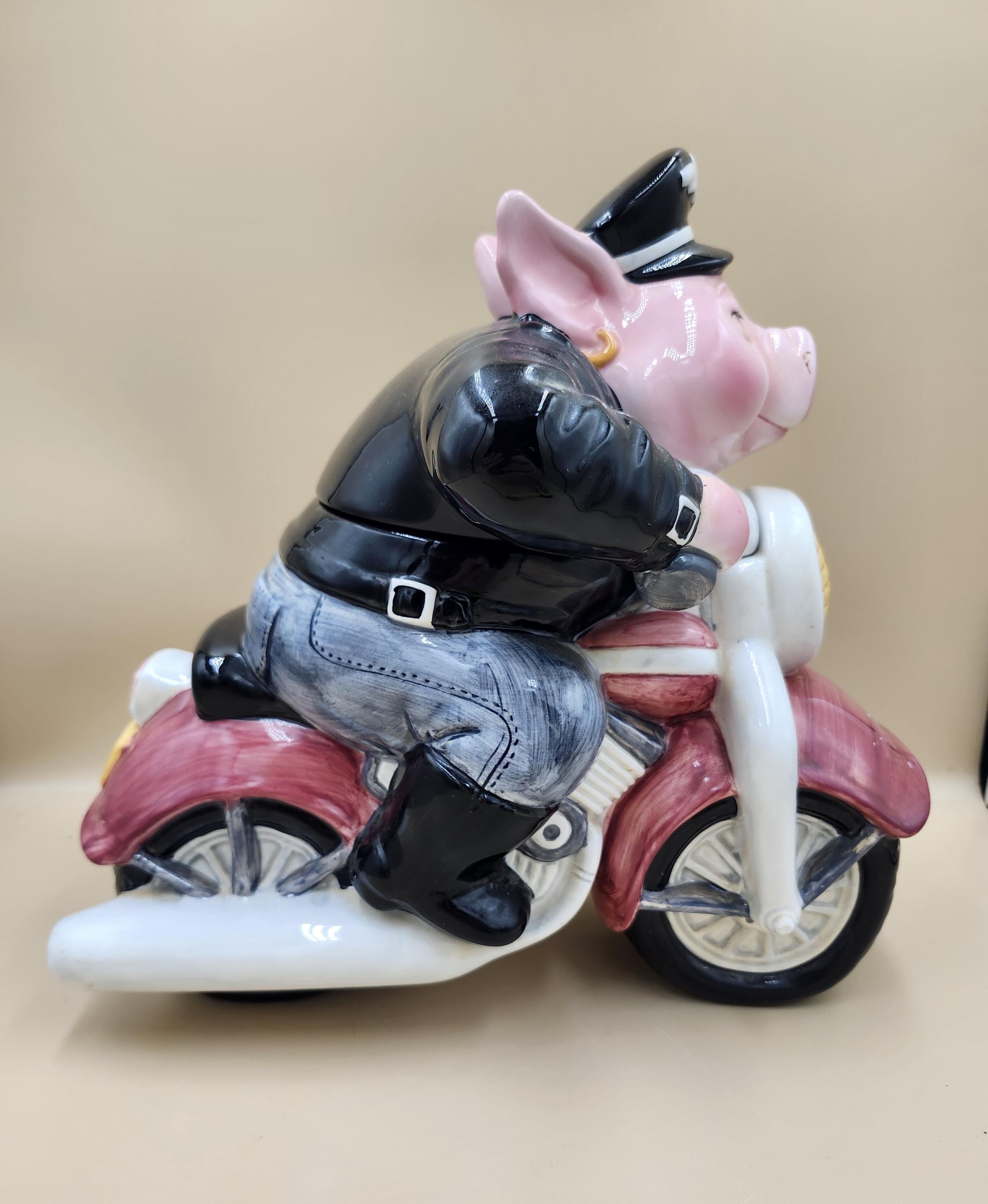 Vintage Harley Davidson Piggy Bank - Etsy