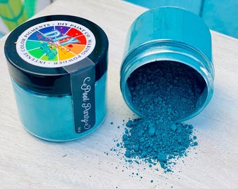 Pool Party Pigment Powder, Vibrant Blue Green Powder, Pool Blue Pigment, Furniture Finishing Powder, Paint Supplies - 3g size