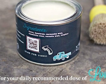 Clear Wax DIY Paint, Chalk Paint Wax Sealer, Furniture Restoration Wax, Clear Protective Wax, Soft Wax Top Coat